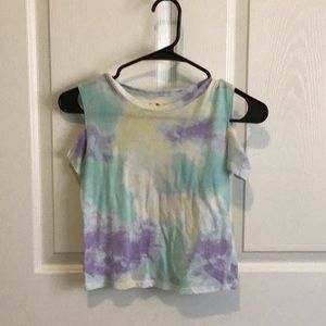 Jr girls cold shoulder top